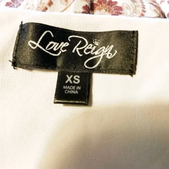 Love Reign Floral Boho 1/2 Bell Sleeve Maxi Dress  Size X SMALL - Picture 10 of 12